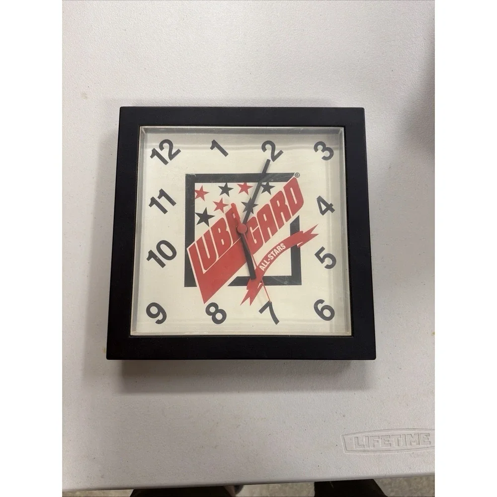 Lubegard All-Stars branded square wall clock